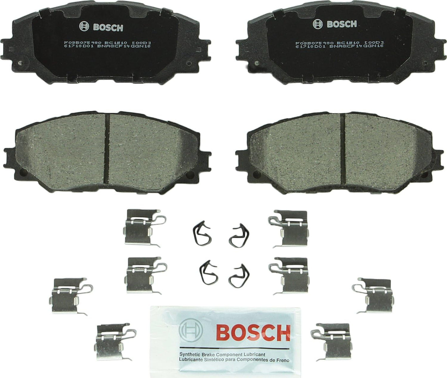 Patapata# BOSCH BC1210 QuietCast Premium Ceramic Disc Brake Pad Set