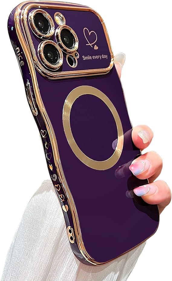 Patapata# iPhone 15 Pro Max Case Magnetic,for Women Girls