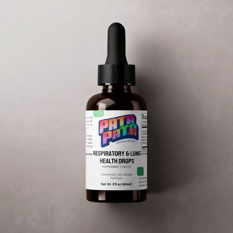 Patapata# Respiratory & Lung Health Drops – Peppermint Oil-Based Formula