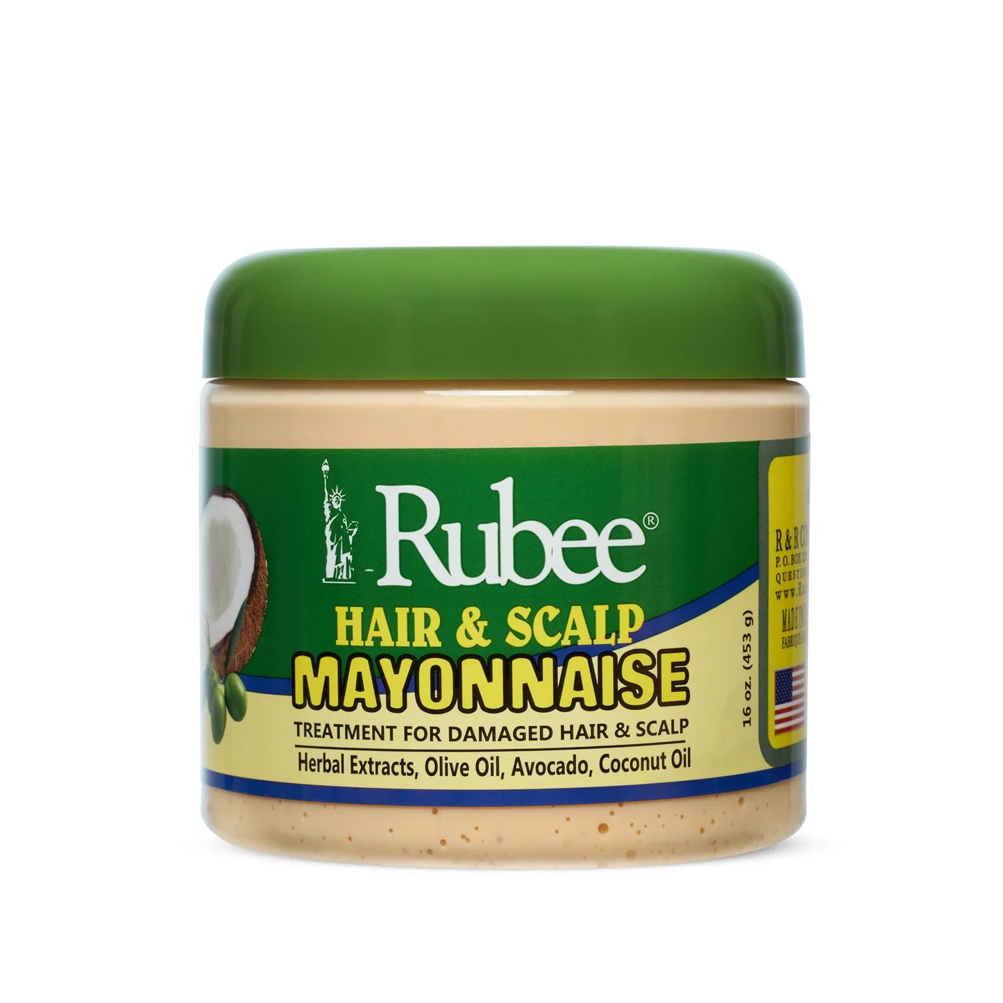 Patapata# Rubee Hair & Scalp Mayonnaise – Deep Conditioning & Repair Treatment (16 oz)