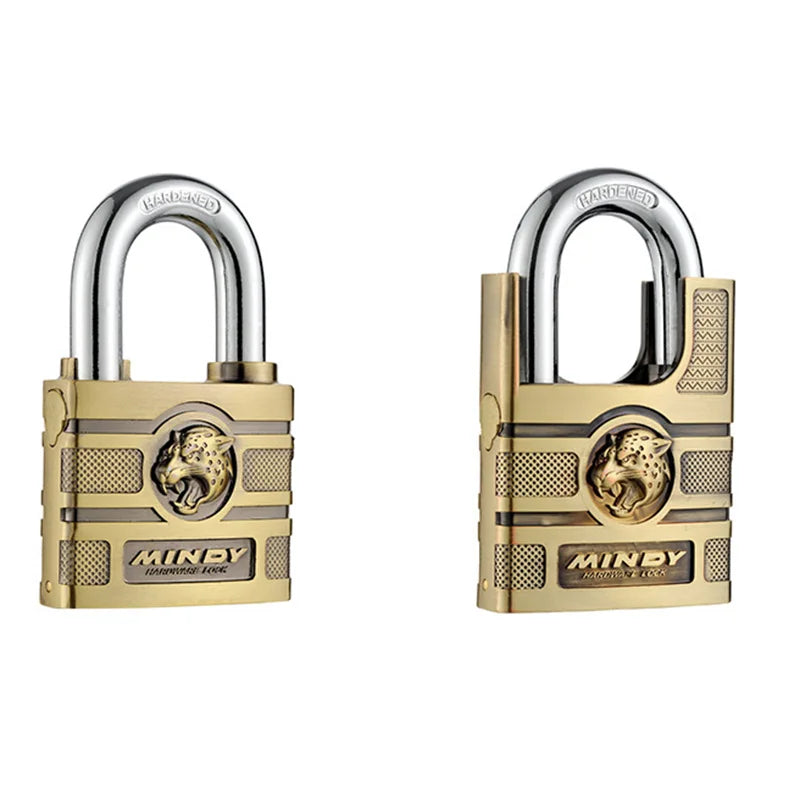 Patapata# ! High Quality Padlock with Key, Classic Style Solid Dormitory Door Lock, Anti-theft Warehouse Iron Big Door Cabinet Outdoor Locks