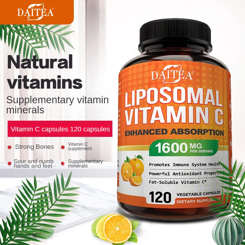 Patapata Liposomal Vitamin C Capsules – Immune Support & Cellular Health Booster | 120 High-Absorption Capsules