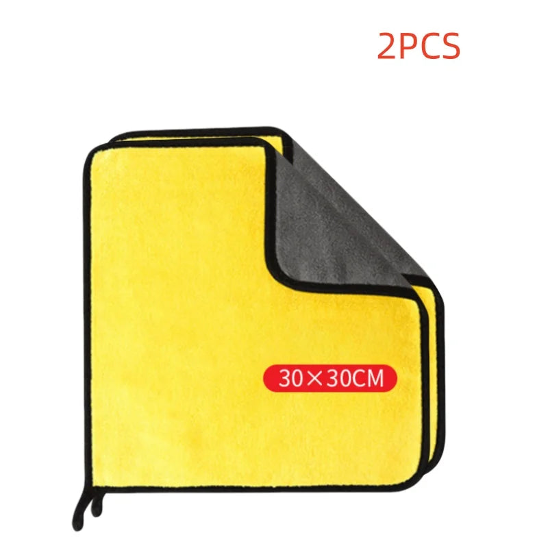 Patapata# ! 1/2/6PCS Car cleaning towels, car washing and drying cloths, microfiber towels, care face cloths, car beauty accessories