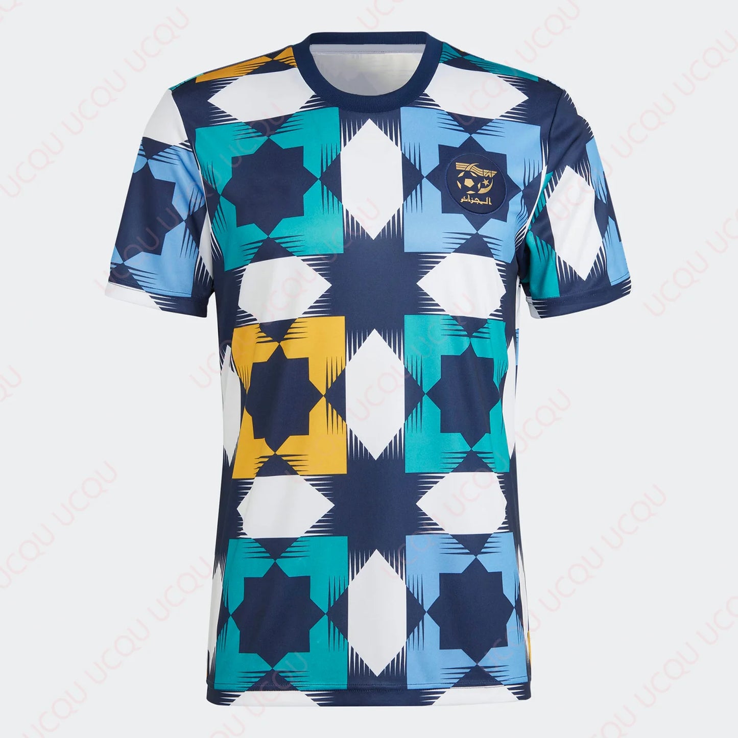 Patapata# ! Men's Soccer Algeria Pre-Match Jersey Newest Outdoor Quick Dry Jersey Summer Classic Tee Adults Loose Exercise Jersey