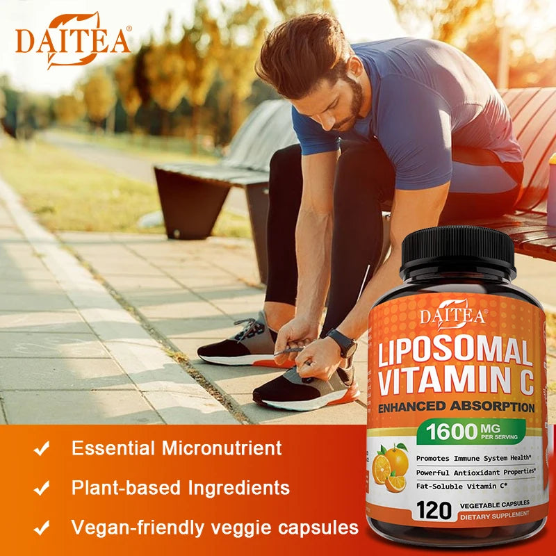 Patapata Liposomal Vitamin C Capsules – Immune Support & Cellular Health Booster | 120 High-Absorption Capsules