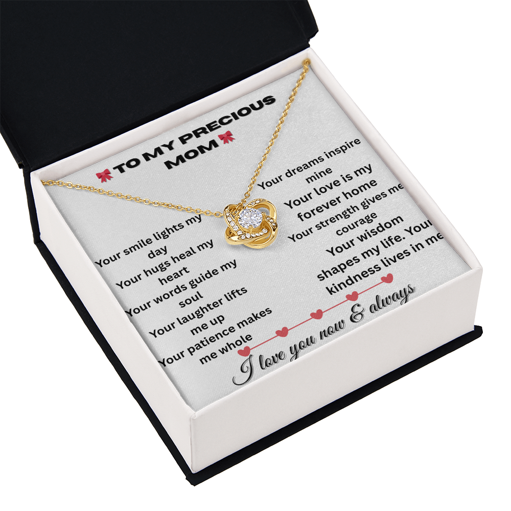 Patapata# ! Love Knot Necklace (Yellow & White Gold Variants )2