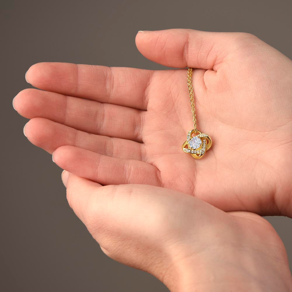 Patapata# ! Love Knot Necklace (Yellow & White Gold Variants )2