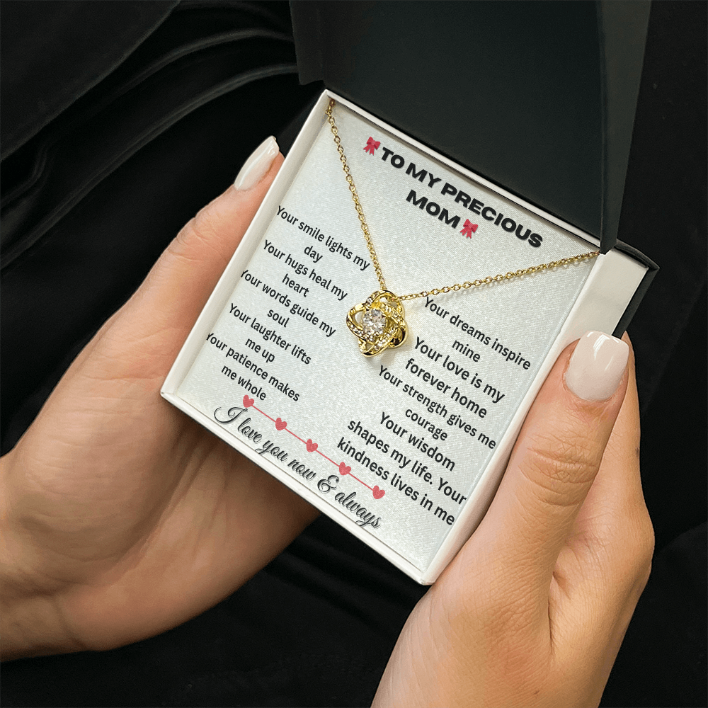 Patapata# ! Love Knot Necklace (Yellow & White Gold Variants )2