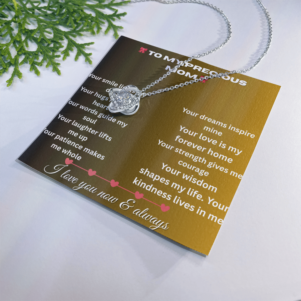 Patapata# ! Love Knot Necklace (Yellow & White Gold Variants )6
