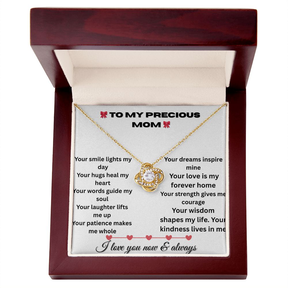 Patapata# ! Love Knot Necklace (Yellow & White Gold Variants )2
