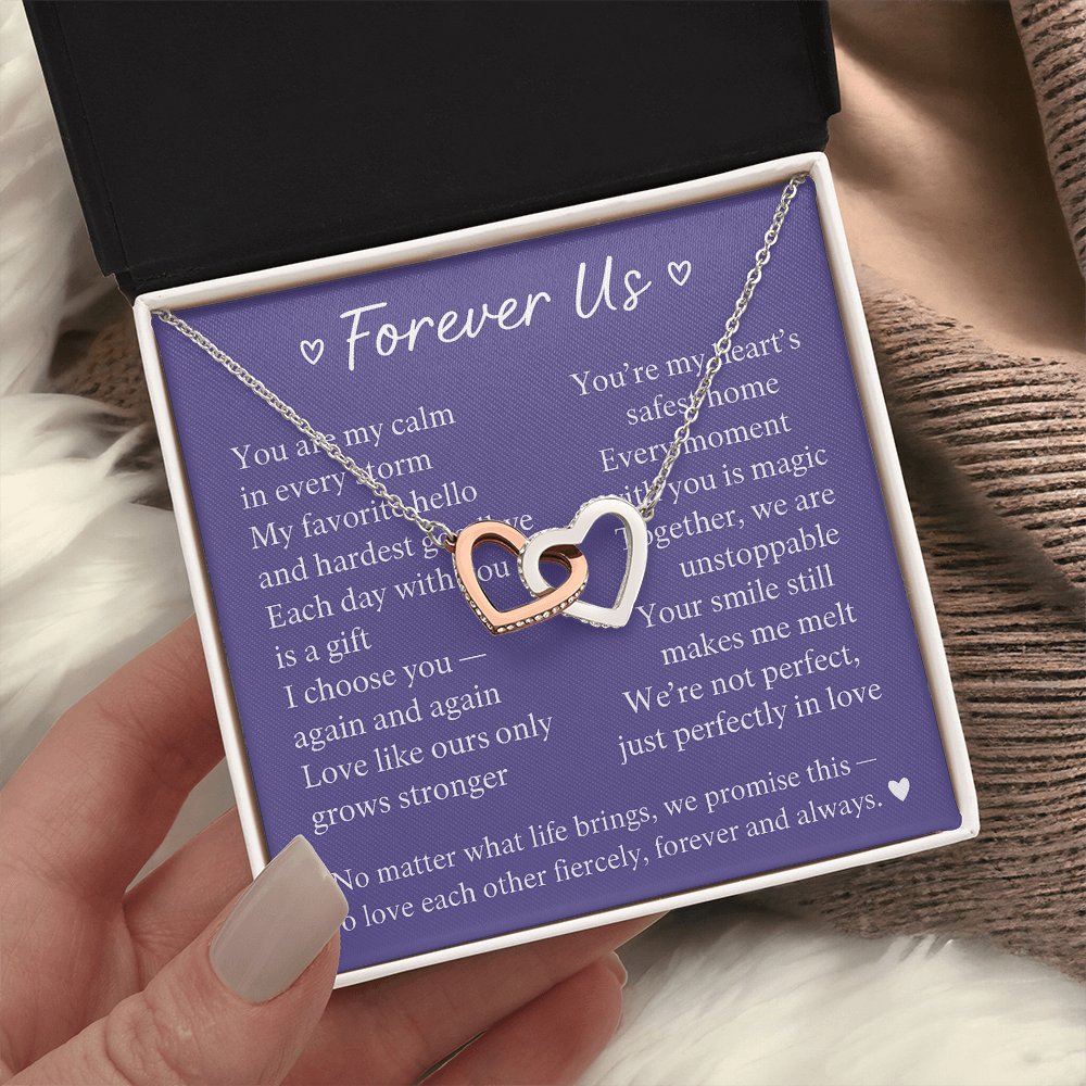 Patapata Interlocking Hearts Necklace (Yellow & White Gold Variants)1