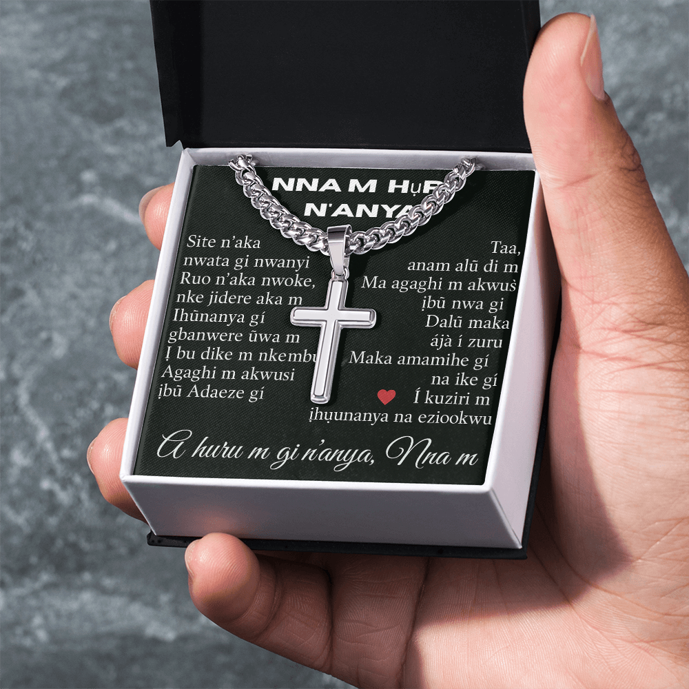 Patapata# Cuban Link Chain With Artisan Cross (AF)!!!