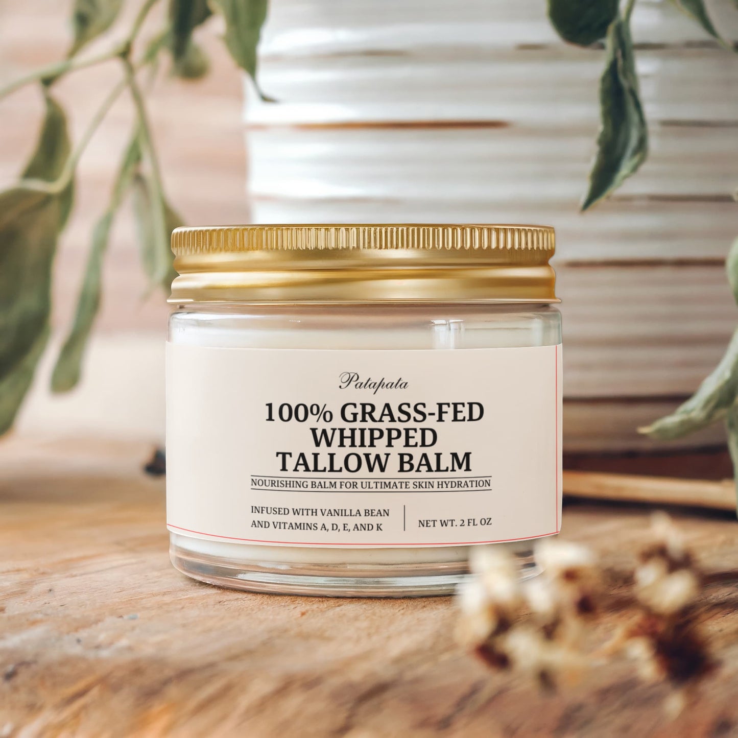 Patapata# ! Whipped Grass-Fed Tallow Balm with Vanilla Bean