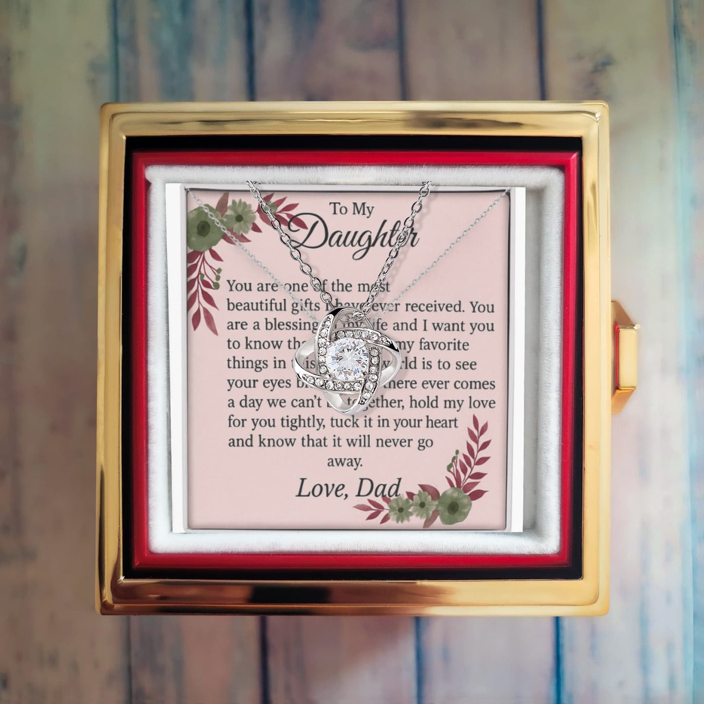 Patapata# ! Love Knot with Rotating Rose Gift Box 4