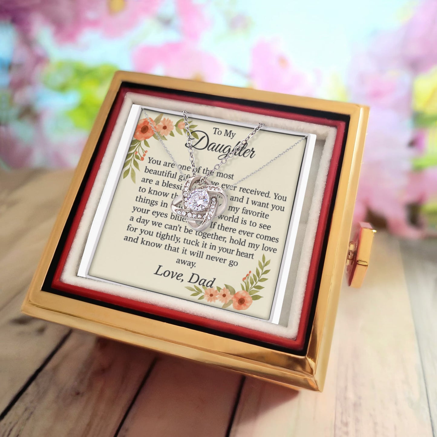 Patapata# ! Love Knot with Rotating Rose Gift Box 1