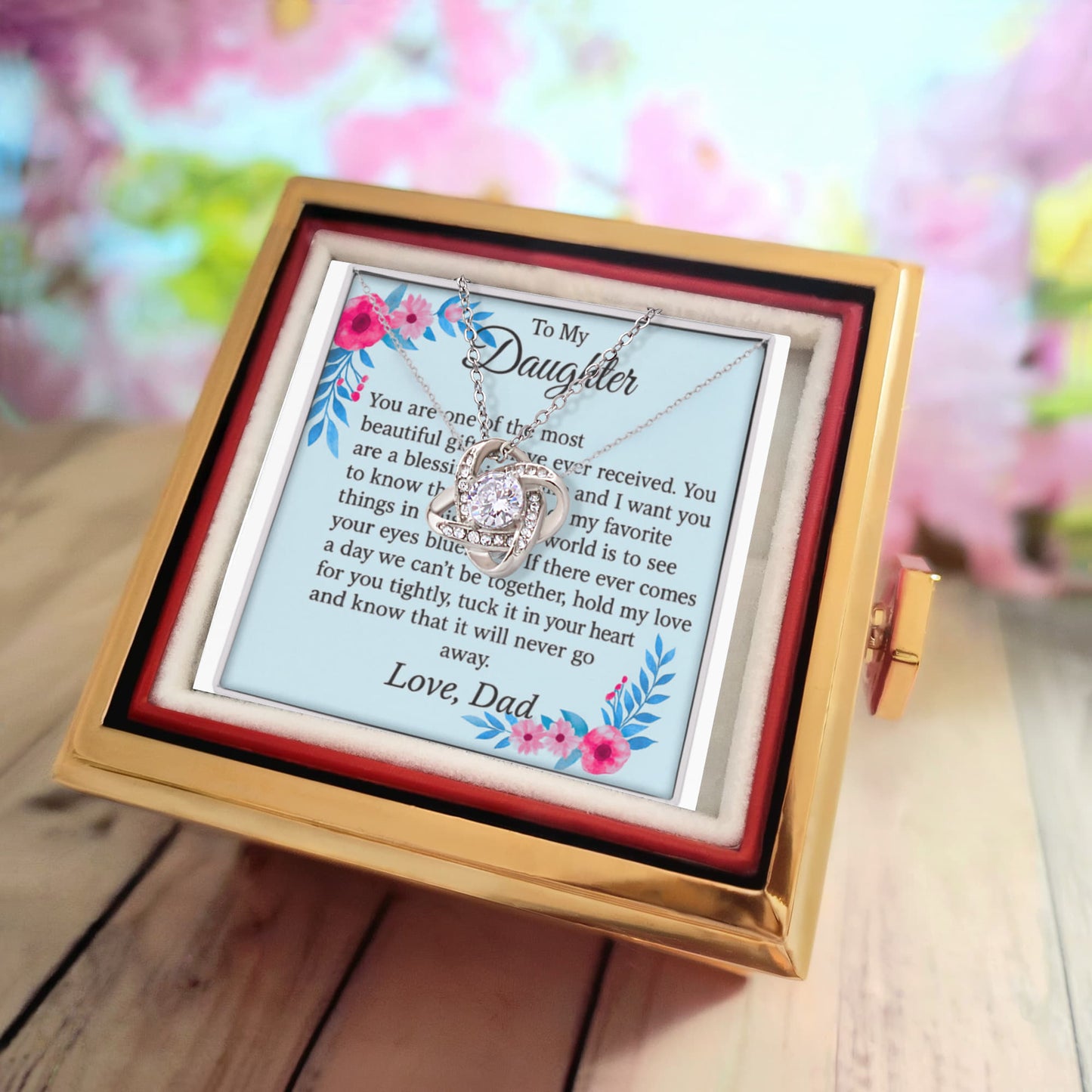 Patapata# ! Love Knot with Rotating Rose Gift Box 5
