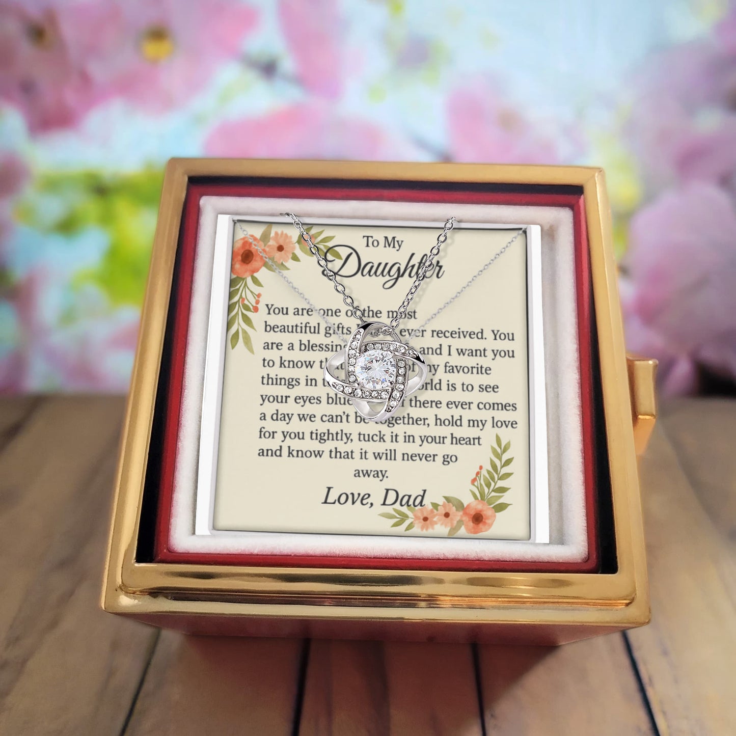 Patapata# ! Love Knot with Rotating Rose Gift Box 1