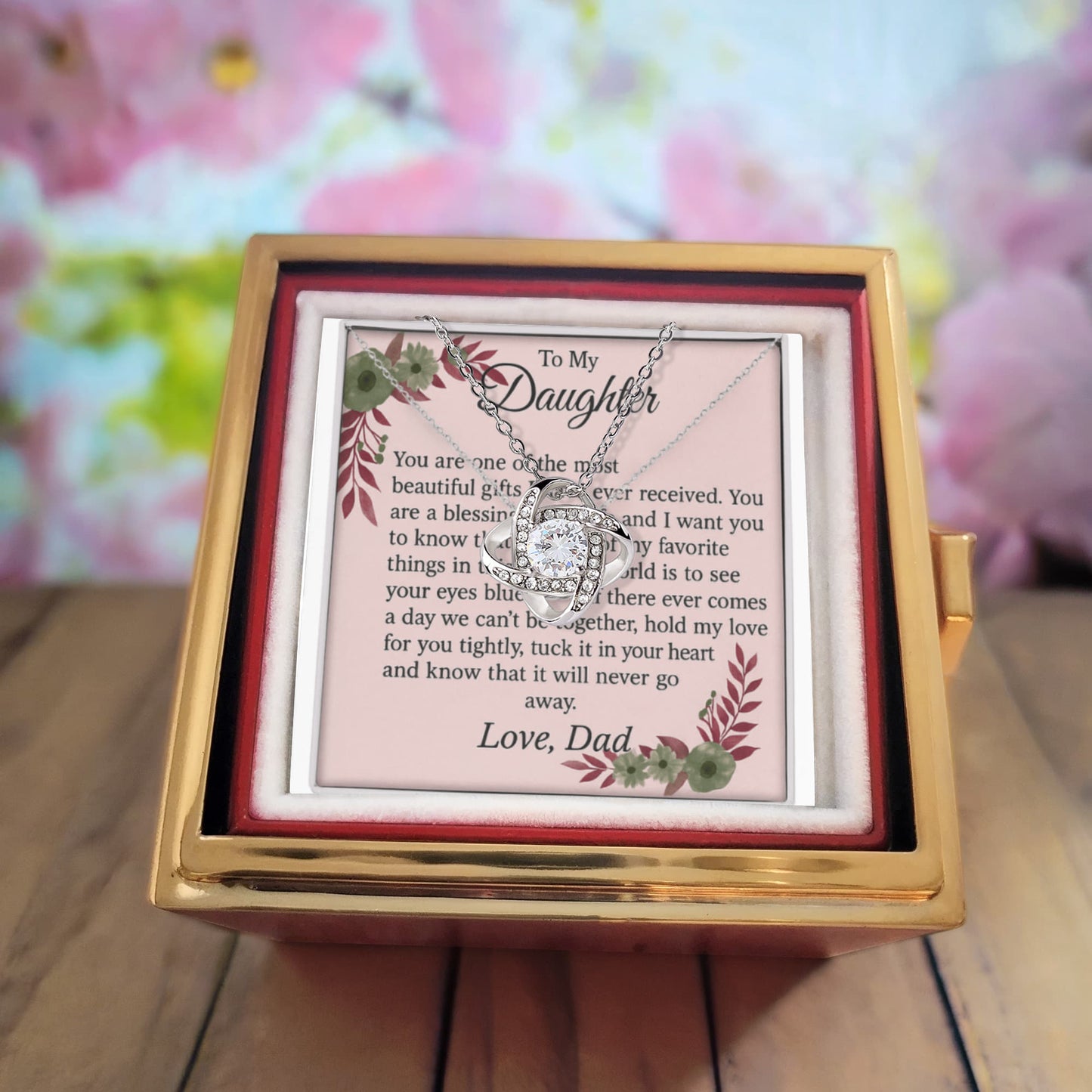 Patapata# ! Love Knot with Rotating Rose Gift Box 4
