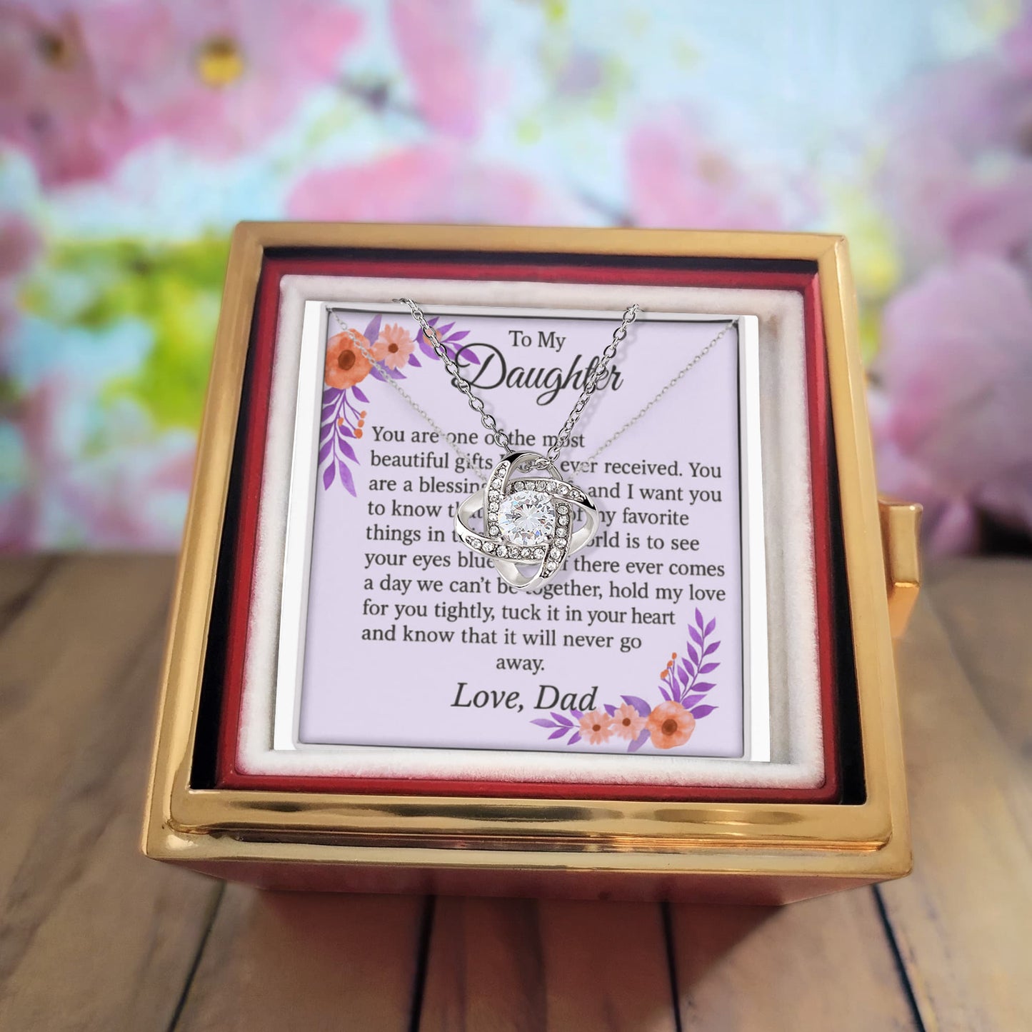 Patapata# ! Love Knot with Rotating Rose Gift Box 3