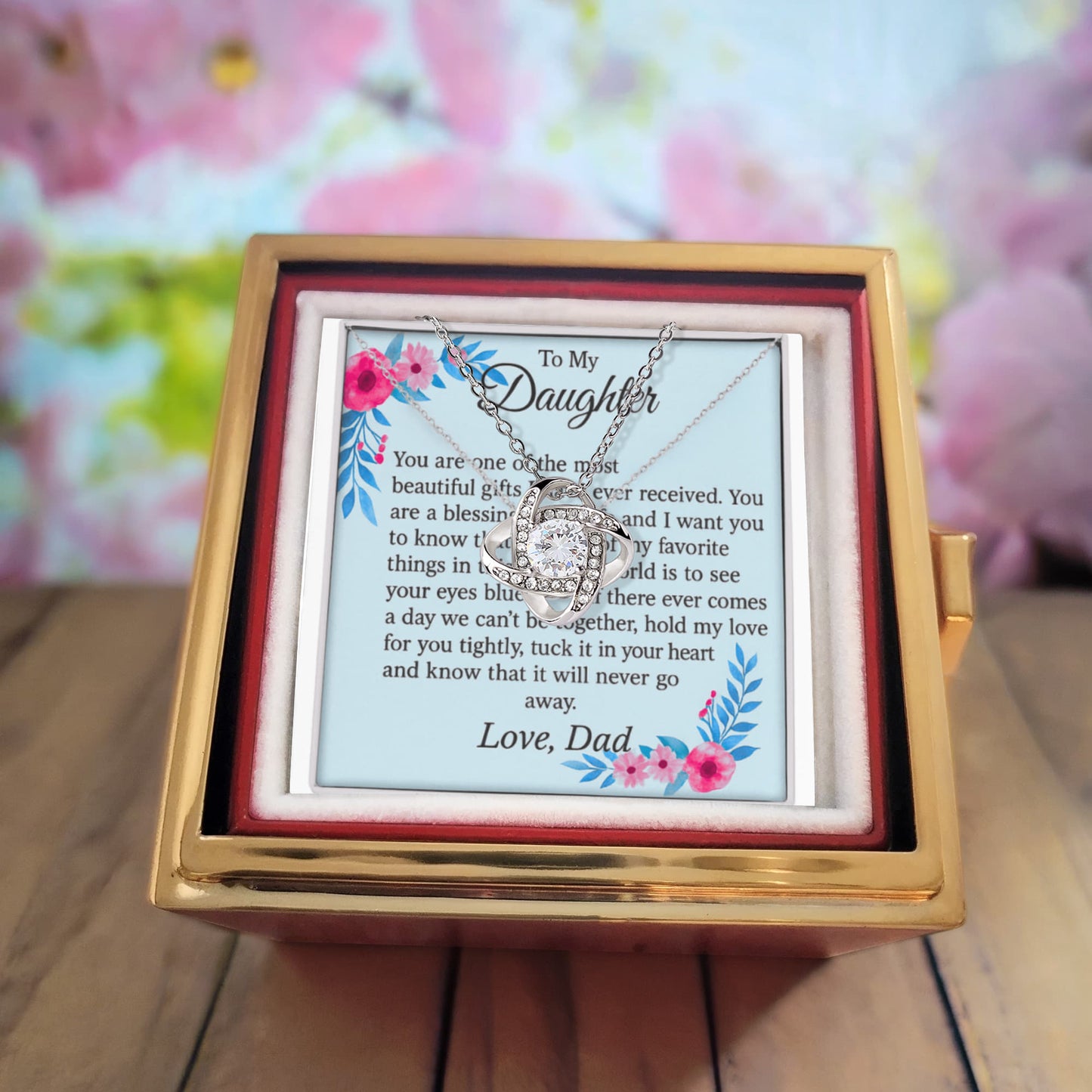 Patapata# ! Love Knot with Rotating Rose Gift Box 5