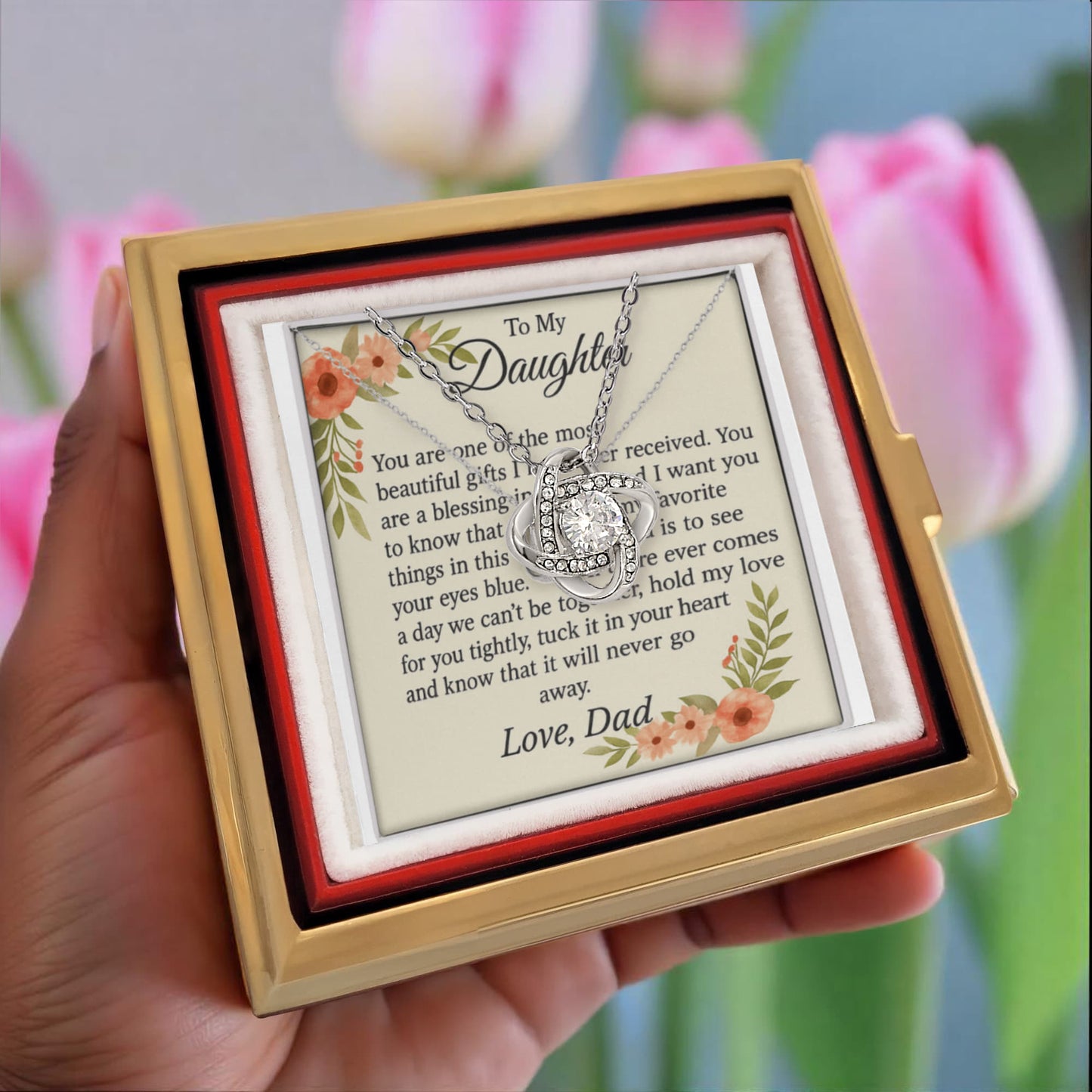 Patapata# ! Love Knot with Rotating Rose Gift Box 1