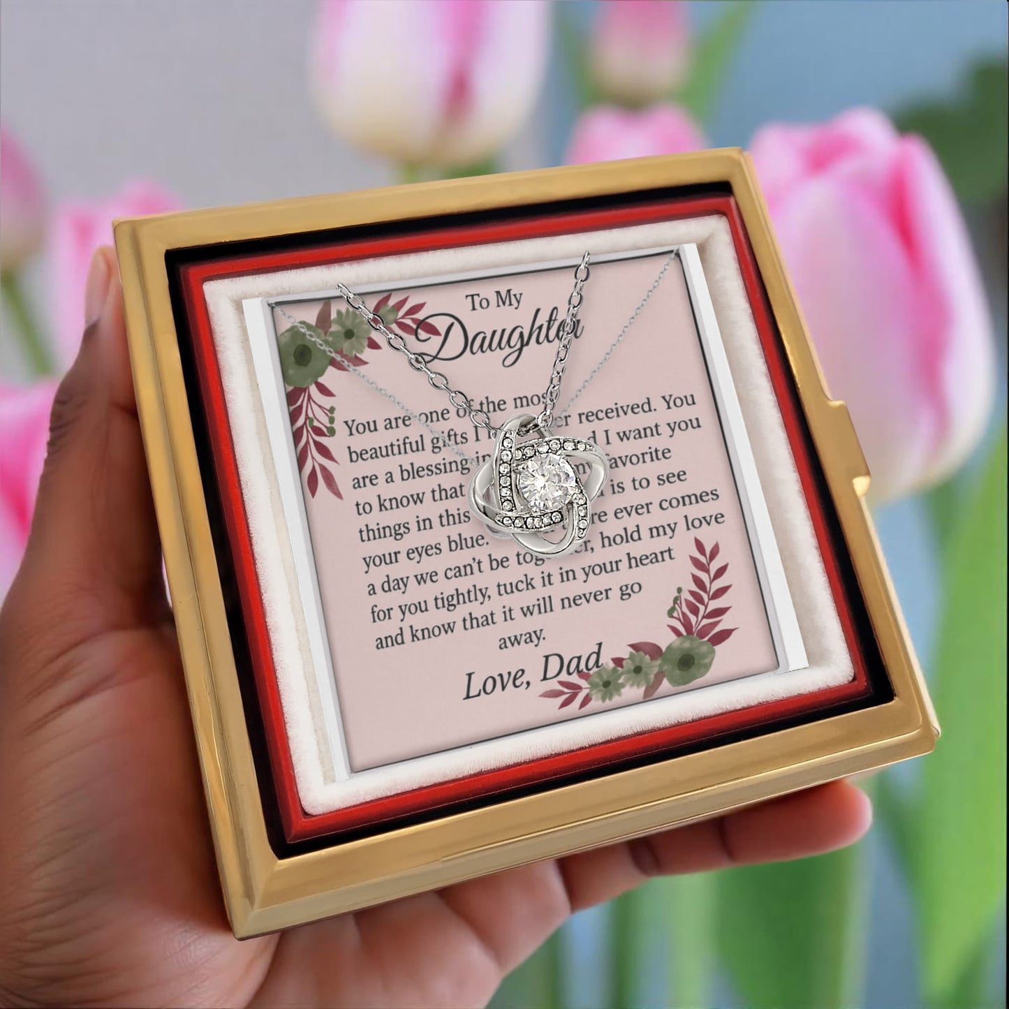 Patapata# ! Love Knot with Rotating Rose Gift Box 4