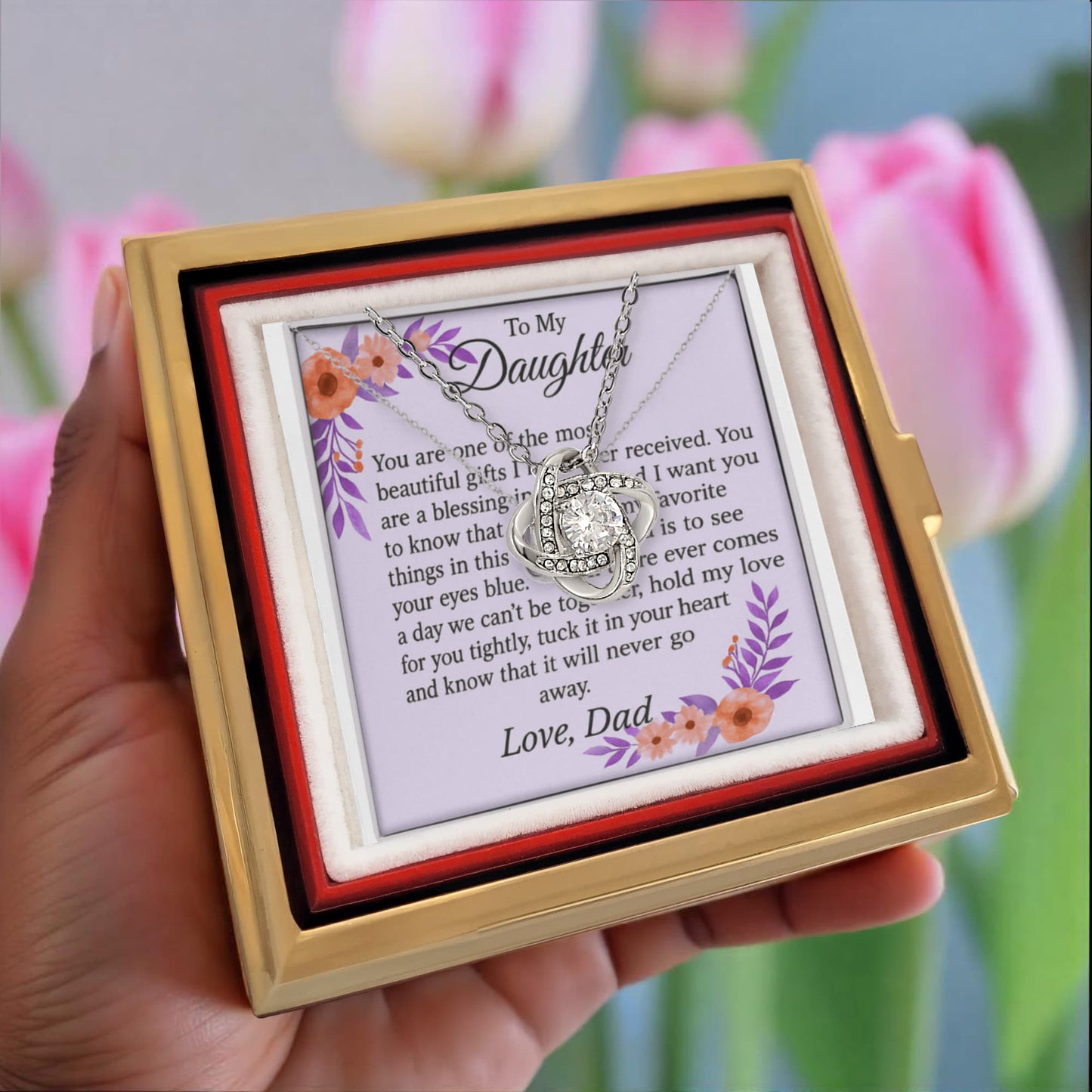 Patapata# ! Love Knot with Rotating Rose Gift Box 3