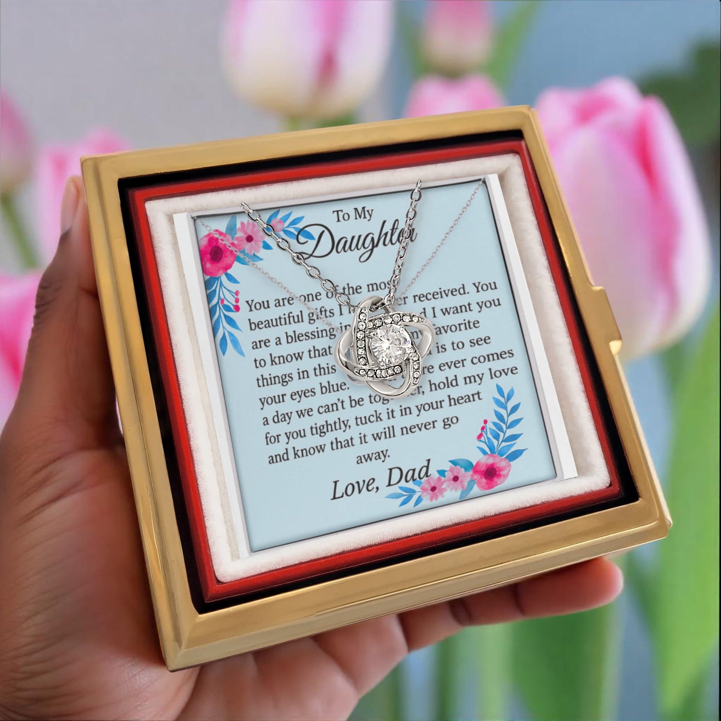 Patapata# ! Love Knot with Rotating Rose Gift Box 5