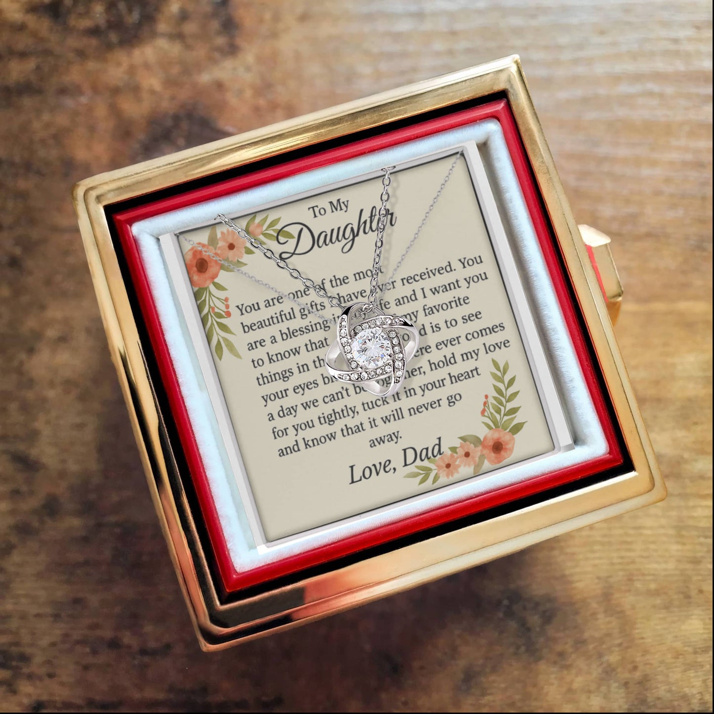 Patapata# ! Love Knot with Rotating Rose Gift Box 1