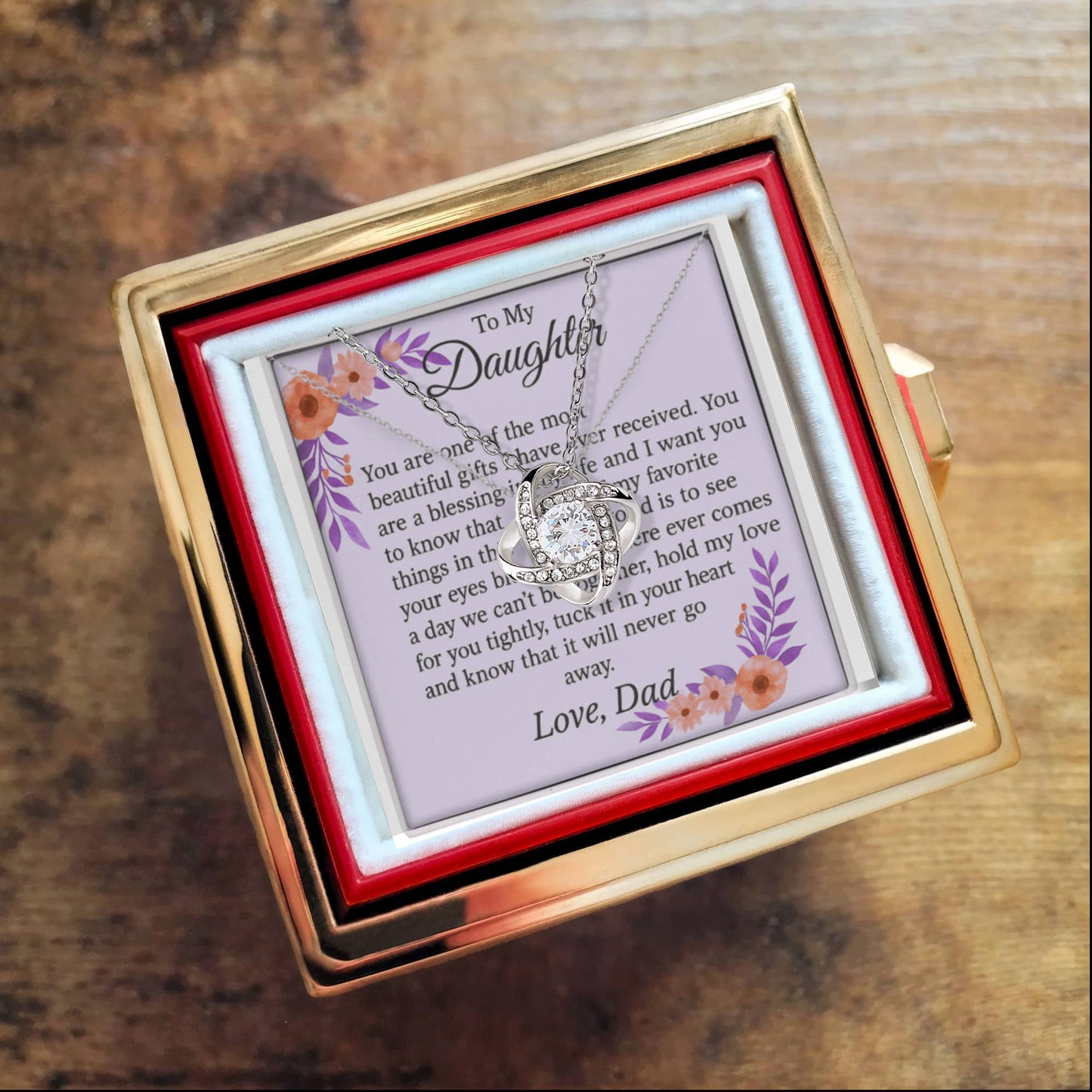 Patapata# ! Love Knot with Rotating Rose Gift Box 3