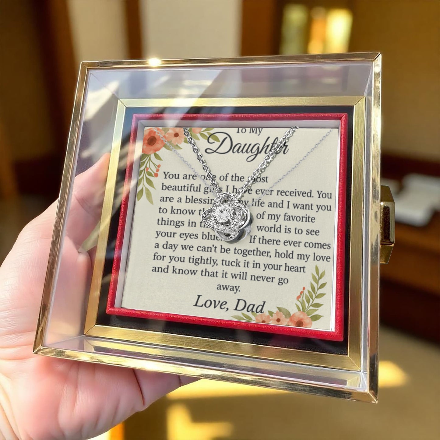 Patapata# ! Love Knot with Rotating Rose Gift Box 1