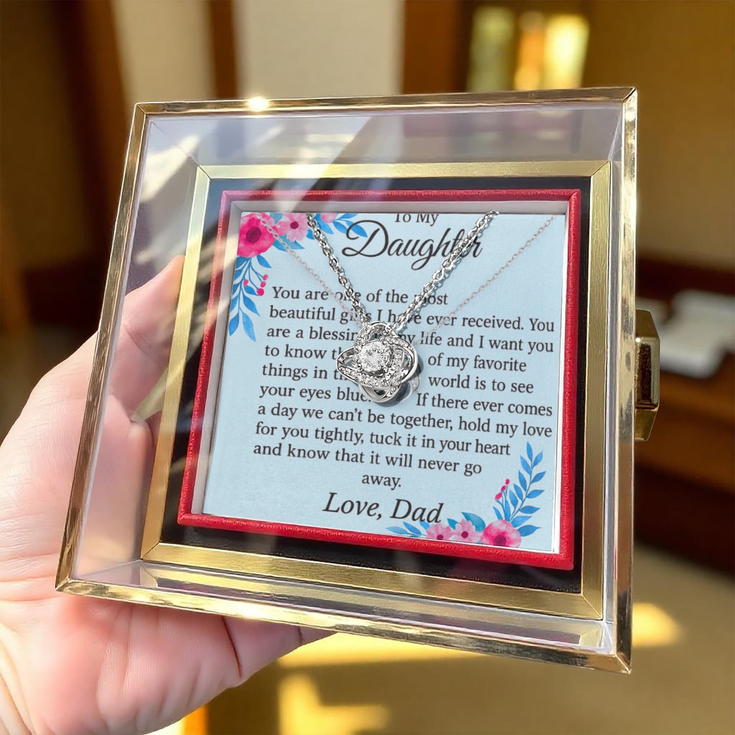 Patapata# ! Love Knot with Rotating Rose Gift Box 5