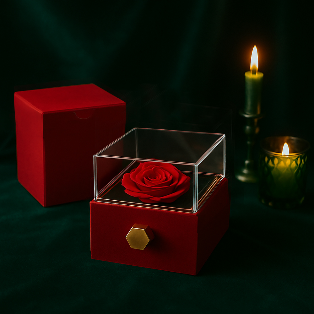 Patapata# ! Love Knot with Rotating Rose Gift Box 3
