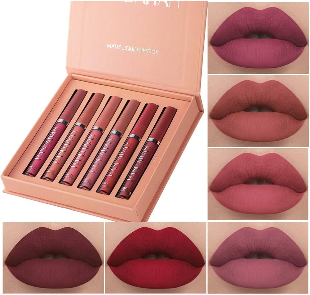 Patapata# Matte Liquid Lipstick Set – Long-Wear, Smudge-Proof Lip Color