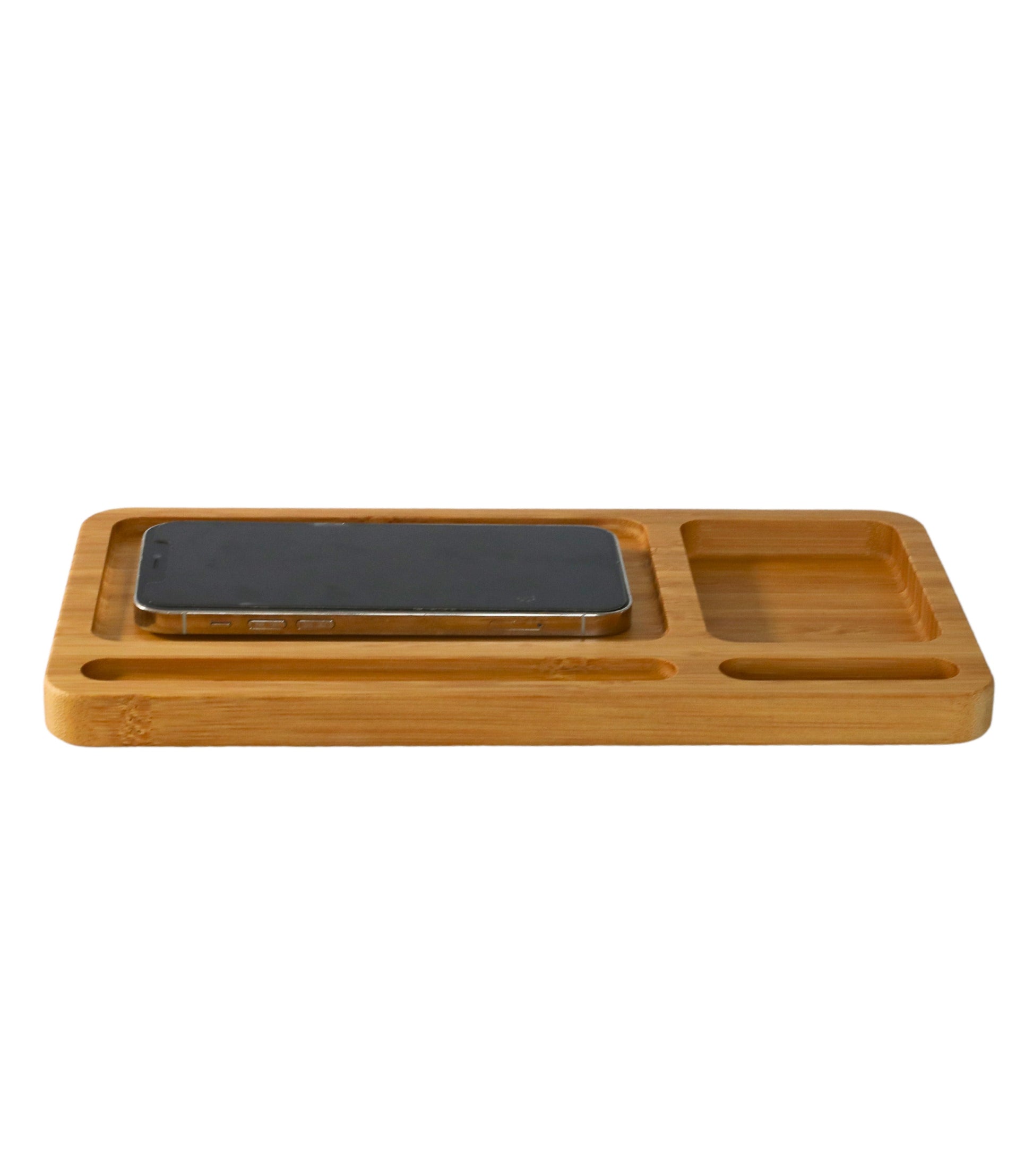 Bamboo Wireless Phone Charging Valet-1