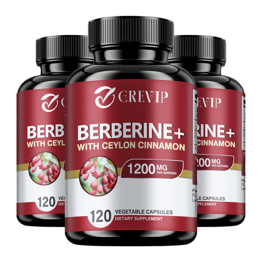 Patapata Berberine + Ceylon Cinnamon – Metabolism Support & Antioxidant Formula | 120 Vegan Capsules for Gut & Glucose Health