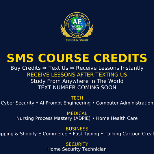 Patapata# SMS Course Credits