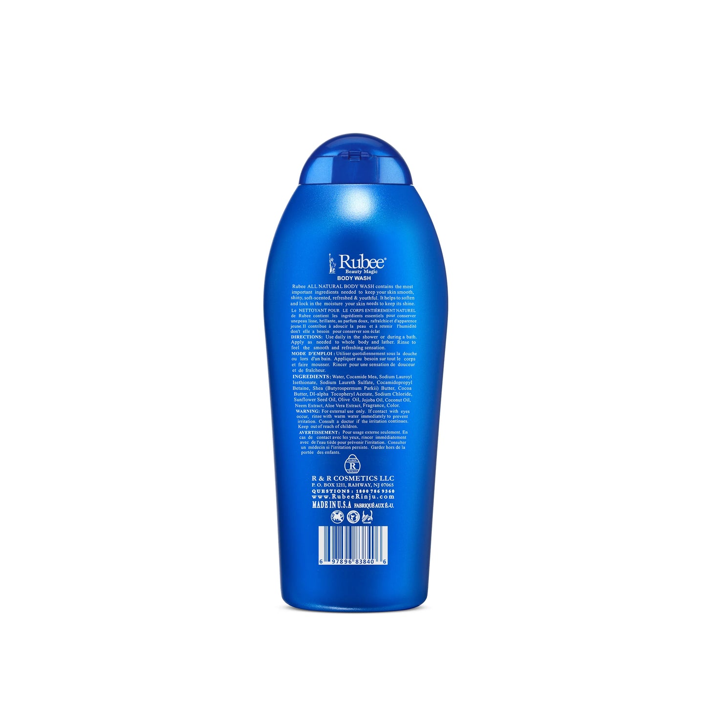 Patapata# Rubee All Natural Body Wash – Smooth, Shiny & Refreshed Skin (16.9 oz)