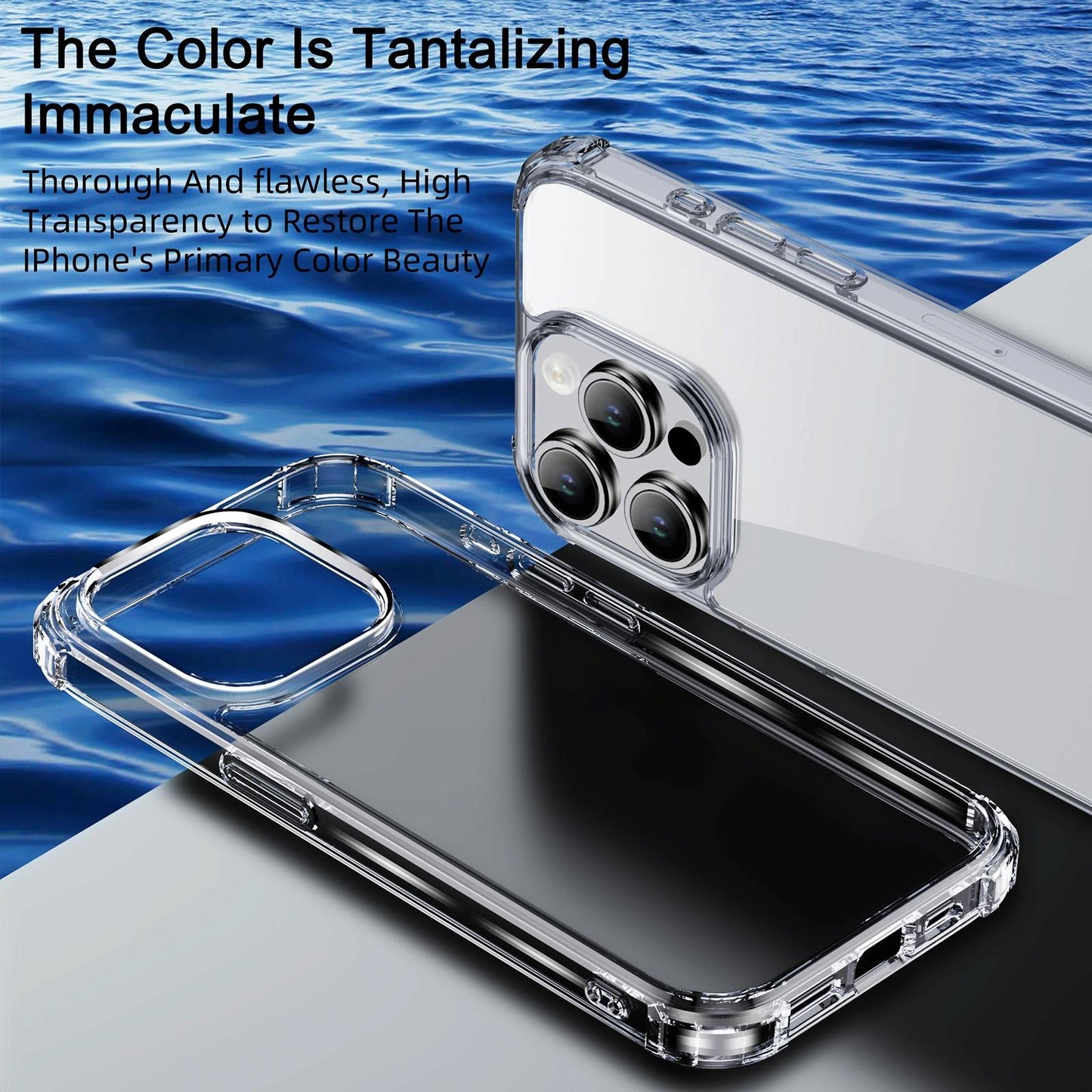 NNEIDS Crystal Clear Shockproof Phone Case For Iphone 15 By Ipaky-2