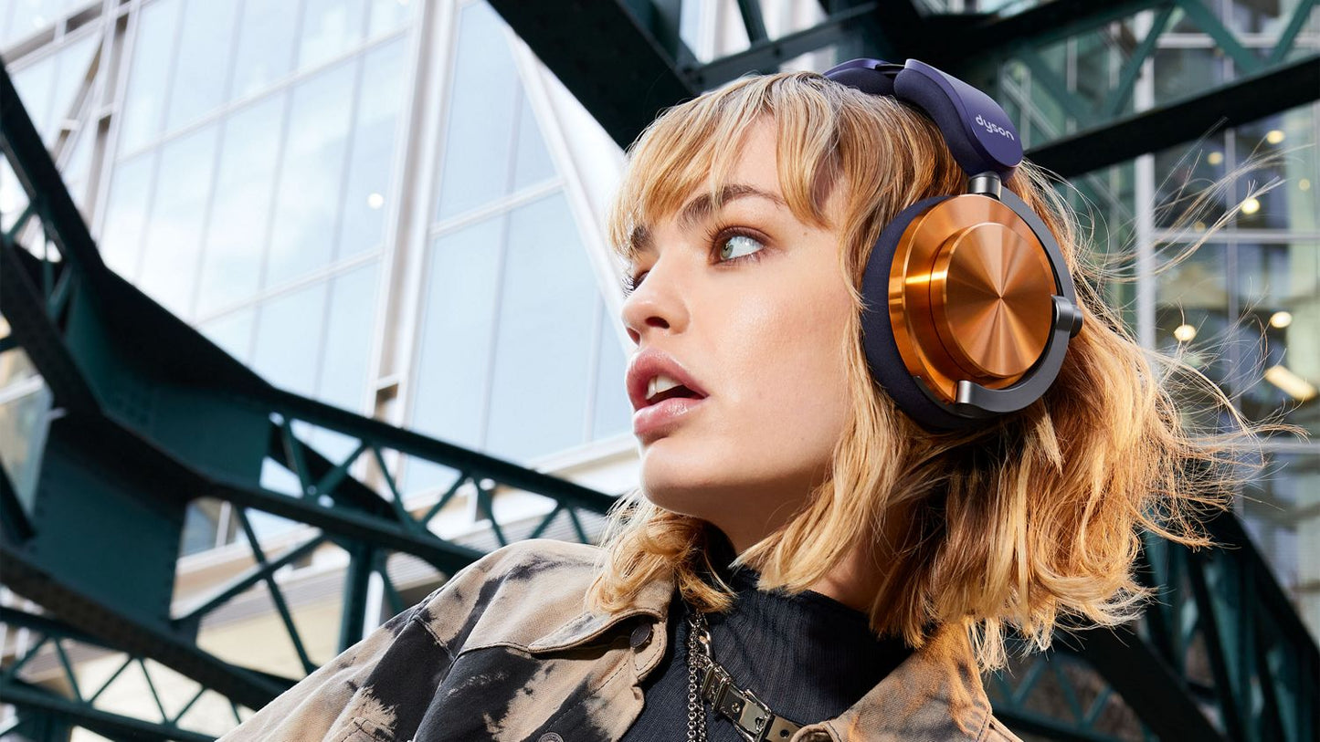 Patapata ! Dyson Noise-Cancelling Wireless Headphones – Premium Copper Gold Edition | Adaptive ANC, Bluetooth 5.3, 50-Hour Battery