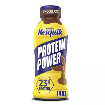 Patapata# ! 12Pcs Nesquik Protein Power Chocolate Milk Beverage, 14oz