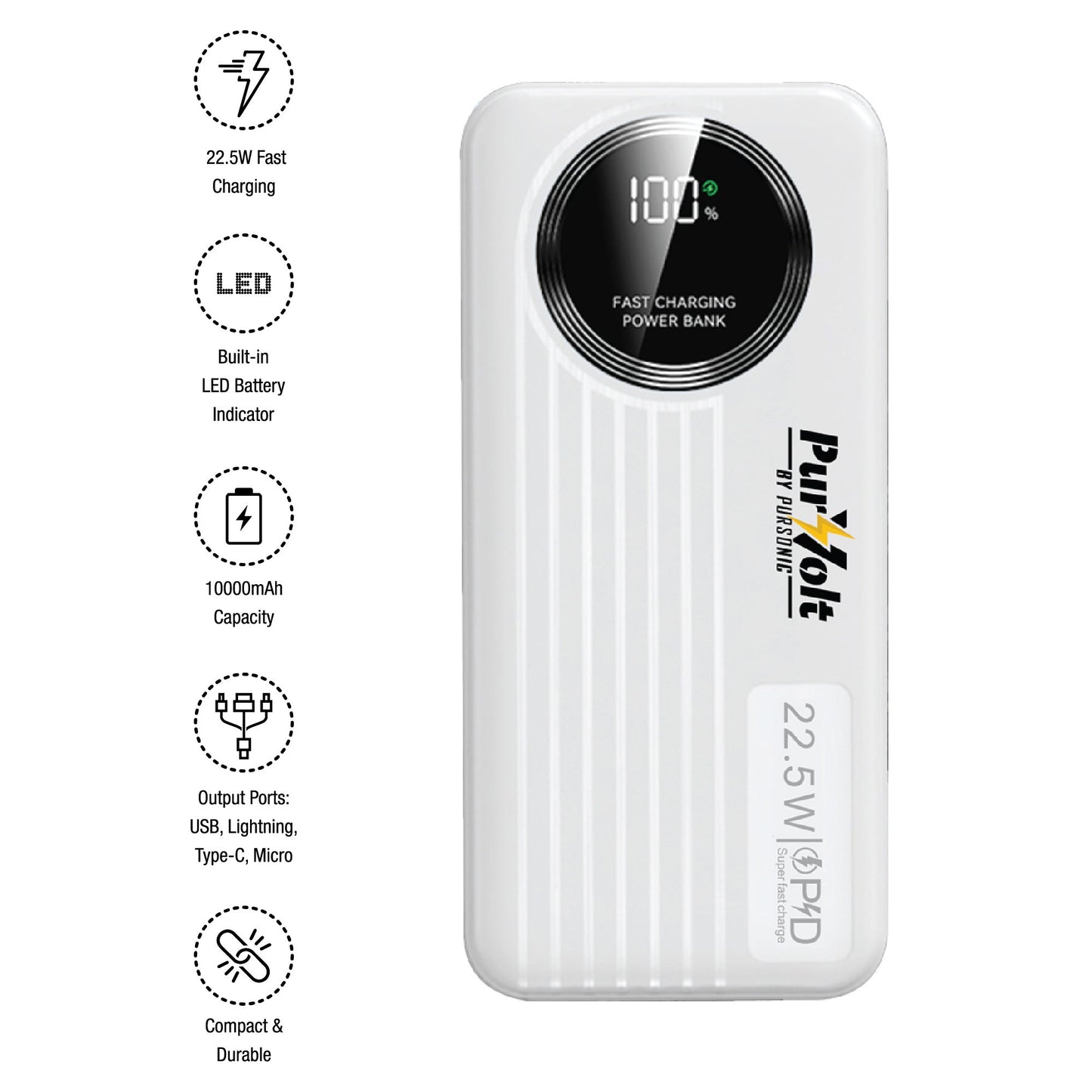 Ultimate Mobile Essentials Bundle – Smart Watch, 10,000mAh Power Bank & True Wireless Earbuds-2