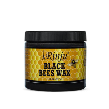 Patapata# Rinju Black Bees Wax – 14 oz (Strong Hold • Natural Shine • Styling Control)