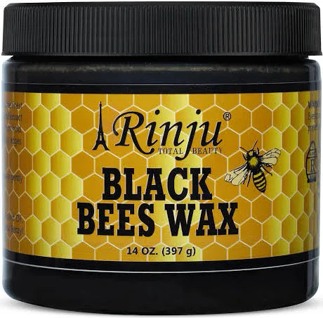 Patapata# Rinju Black Bees Wax – 14 oz (Deep Nourish • Strong Hold • All-Natural)