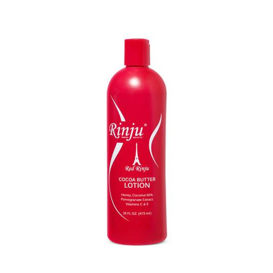 Patapata# Rinju Red Cocoa Butter Lotion – 16 oz (Deep Moisture • Soft Skin • Rich Cocoa Care)