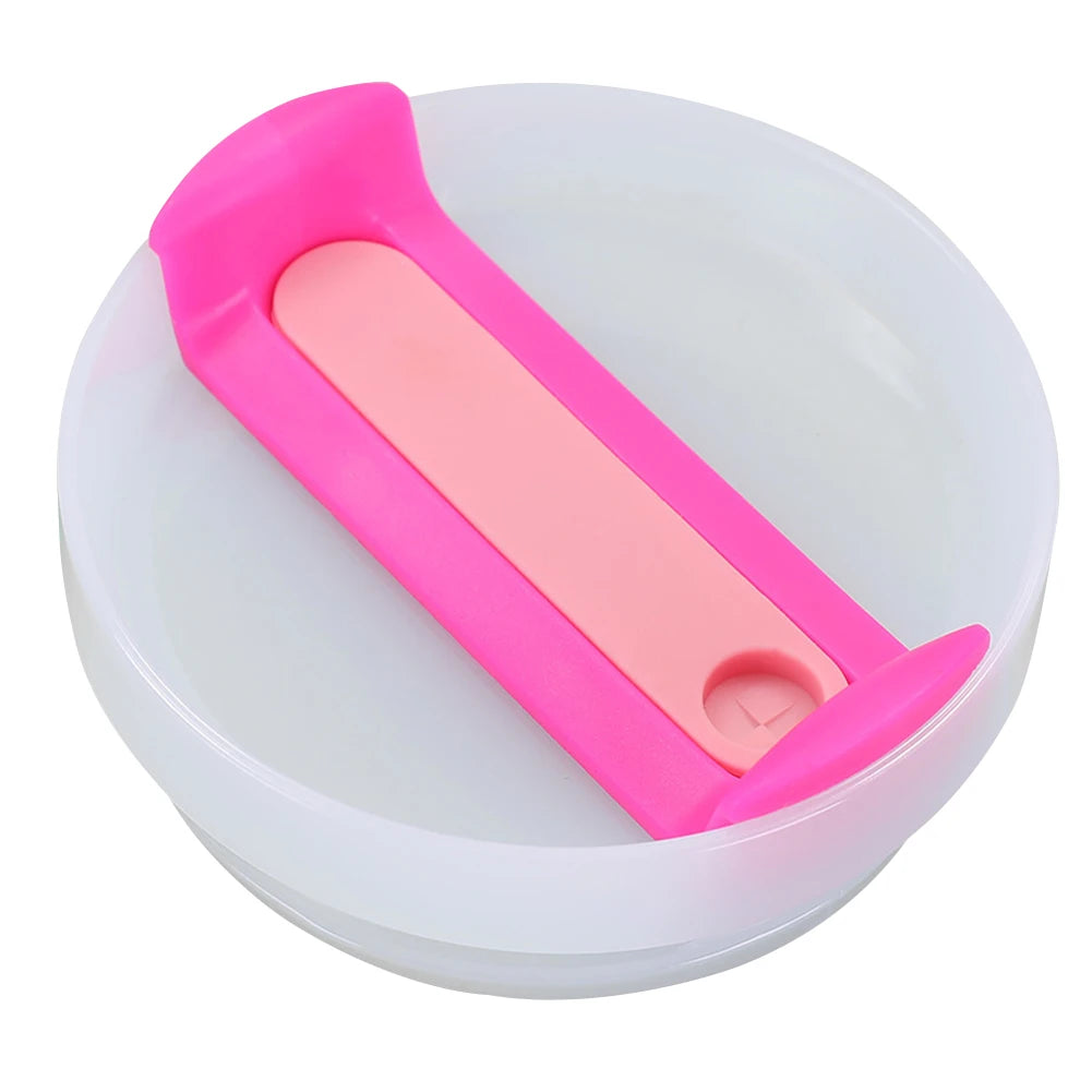 Patapata# ! Handle Straw Tumbler Flip Straw Lid for 40 oz With Handle Fit 40oz for stanelys Mugs Cup Rotate 360 Degrees Cup Cover Accessorie