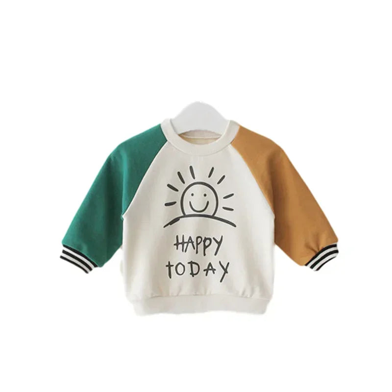Patapata# Toddler Long Sleeve Cotton T-Shirt (Boys & Girls)