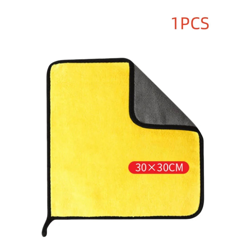 Patapata# ! 1/2/6PCS Car cleaning towels, car washing and drying cloths, microfiber towels, care face cloths, car beauty accessories
