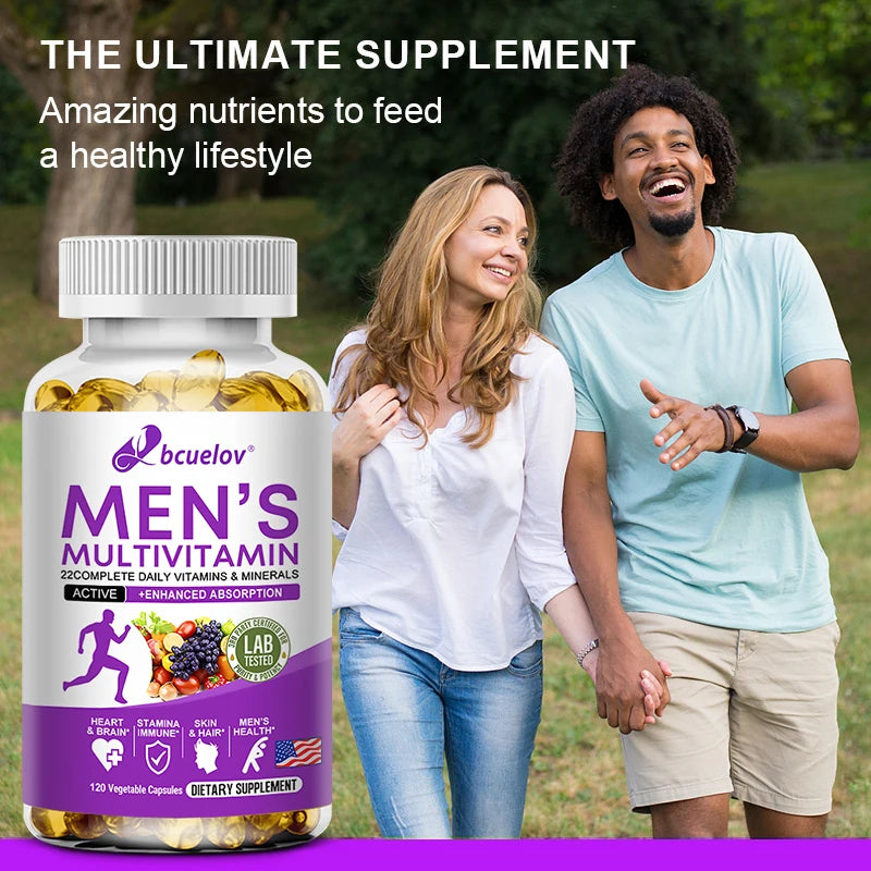 Patapata Men’s Daily Multivitamin – 22 Essential Vitamins & Minerals for Energy, Immunity & Whole-Body Health