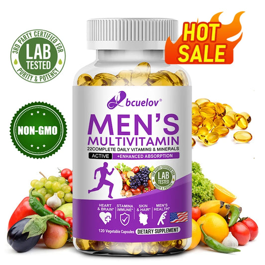 Patapata Men’s Daily Multivitamin – 22 Essential Vitamins & Minerals for Energy, Immunity & Whole-Body Health